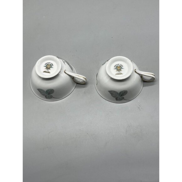 Noritake China 5108 Morning Glory cups red pink and white flowers green READ - Picture 4 of 7